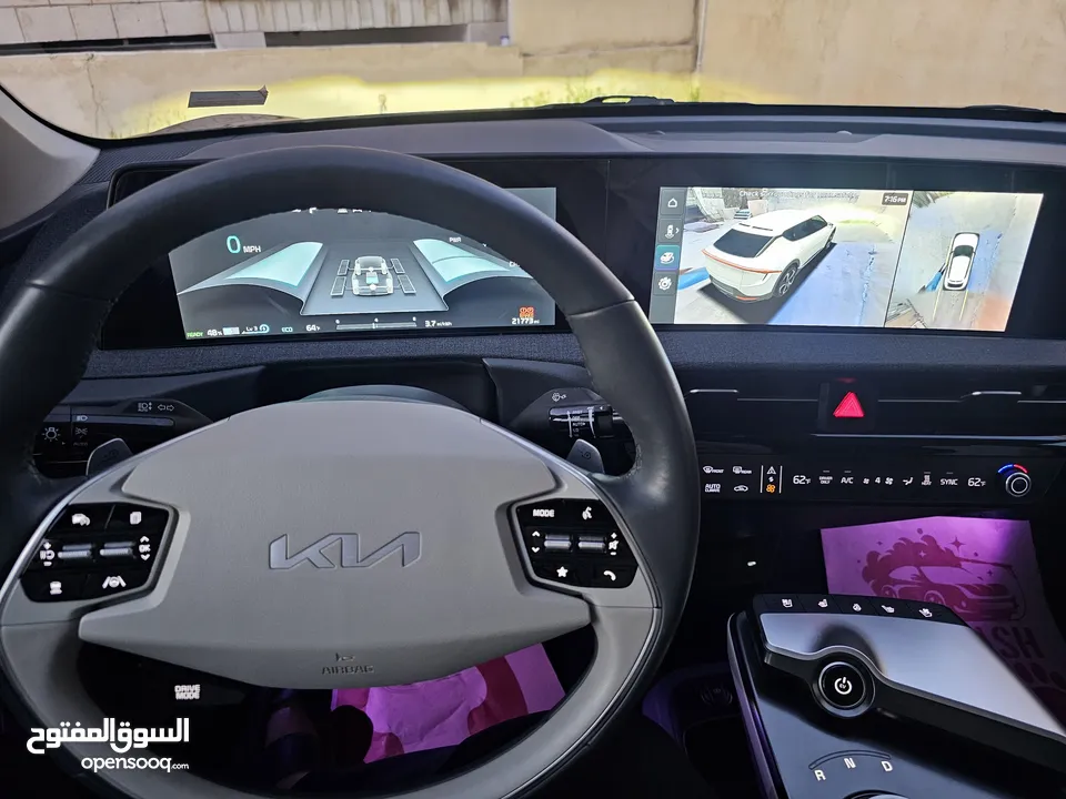 كيا ev6 كهرباء 2023   وارد اميركي ممشى قليل     جميع الاضافات اعلى صنف عدا الفتحة  موديل 2023