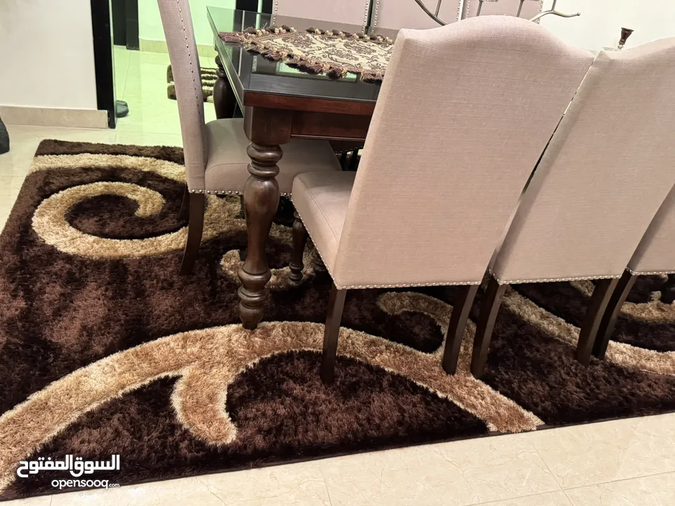 سجاد جديد حفر وبر عالي مرتب