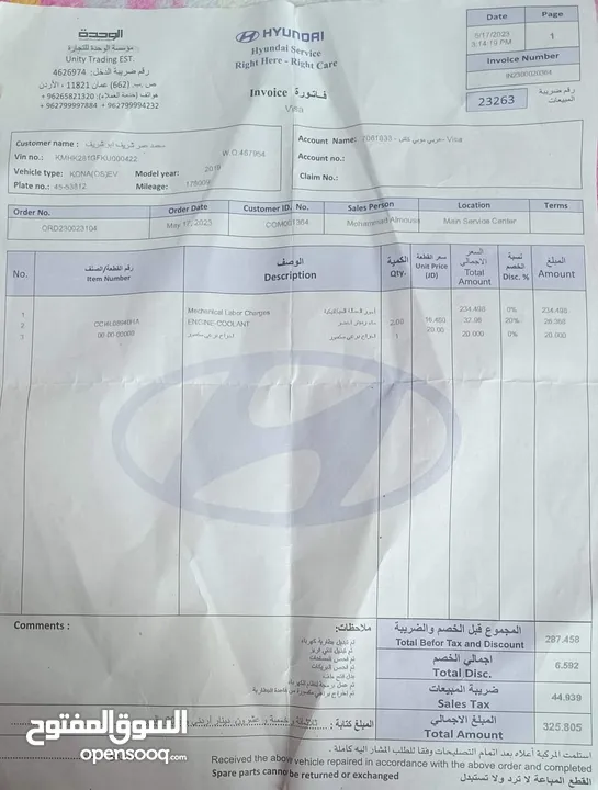 هونداي  كونا 2019 للبيع