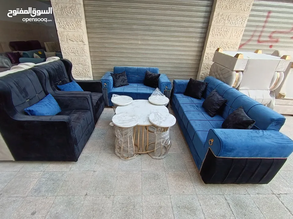طقم كنب 7 مقاعد حلقات السوبر