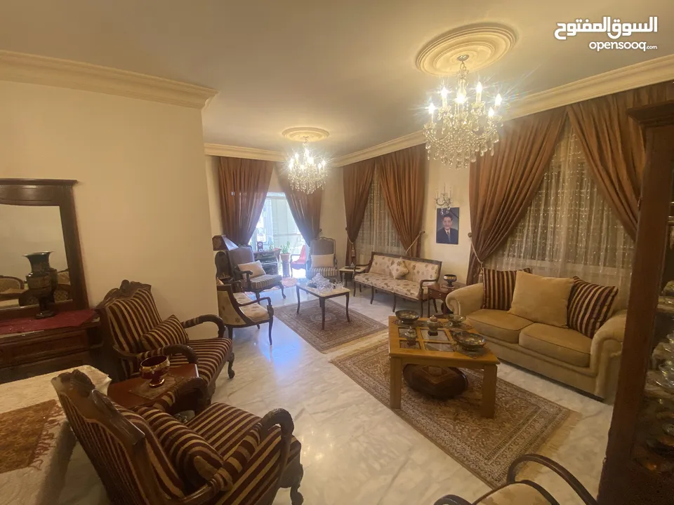شقة سكنية نضيفة وفاخرة للبيع ، مفروش او بدون فرش في خلدا بالقرب من مدارس الدر المنثور