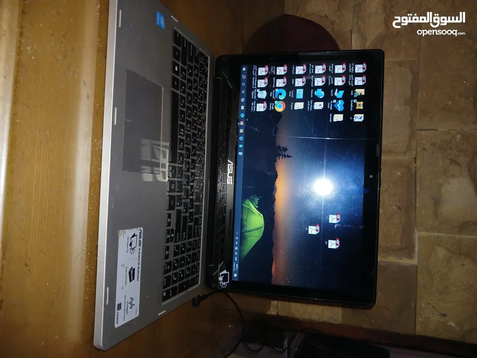 لاب توب اسوز بحاله ممتازه فابريكه بكامل يعمل بكفاءه ومعاه كل مشتملات 15.6 بوصة ومعاه هارد ssd لسرعة