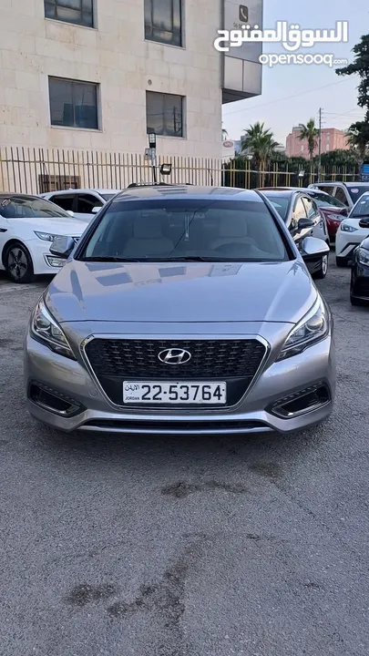 هونداي سوناتا هايبرد موديل 2016 فحص كامل للبيع بالتقسيط بدفعه 2500 دينار والباقي اقساط شهريه