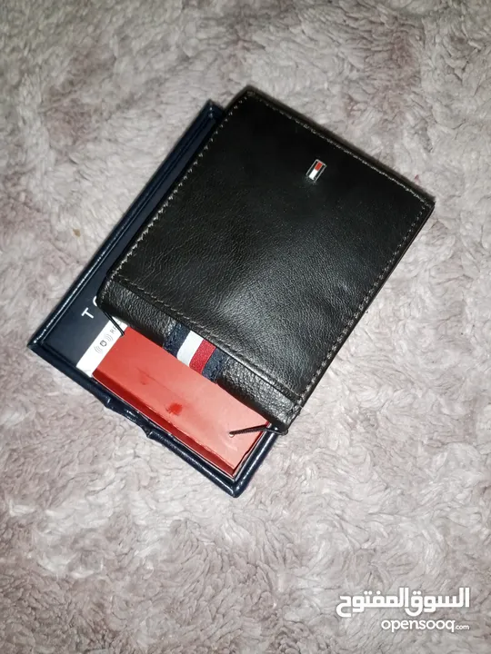 محفظة رجالي تومي هيلفيغير جلد اصلي طبيعي 100% Tommy Hilfiger Men's Wallet 100% Genuine Leather