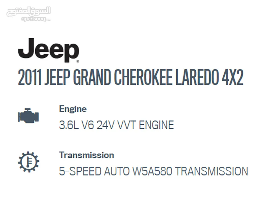 Jeep GRAND CHEROKEE 2011 LAREDO  فحص كامل 7 جيد
