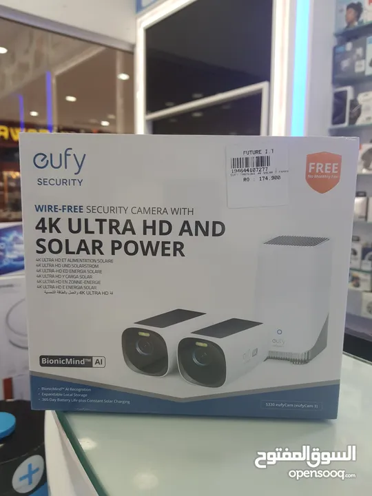 Eufy Security 4k ultr hd solar power wi-fi Camera kitt S330