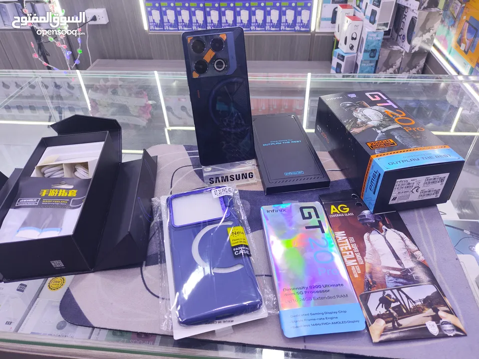 ابو 120 فريم وكالة موجود  INFINIX  GT 20 PRO جيجا 256 رام 24 معه كامل اغراضو الاصلية متوفر توصيل