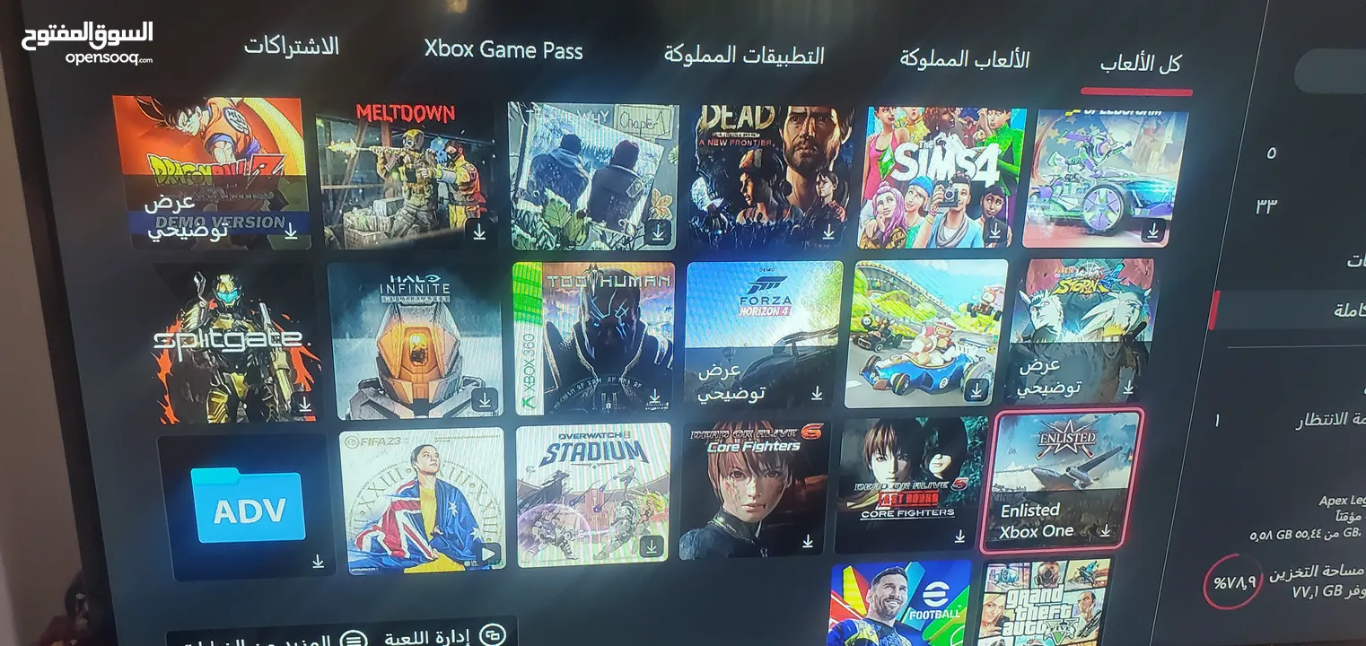 اكس بوكس ون اس شوف الوصف مهم 150 دينار فقط