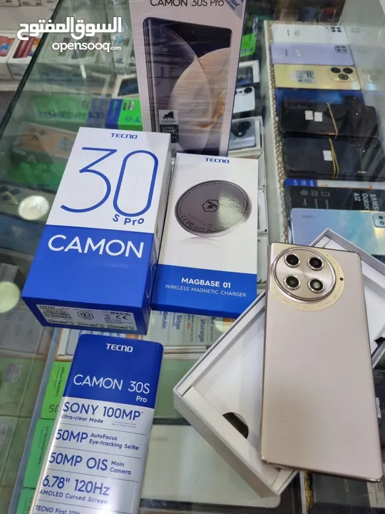 جهاز جديد بالكرتونة Kamon 30S pro رام 16 جيجا 256 مكفول سنة متوفر توصيل