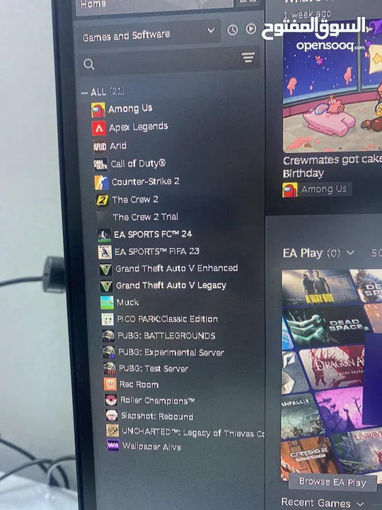 عرض ناري! PC جيمنغ + حساب ستيم + ماوس وكيبورد جيمنغ فقط بـ 180
