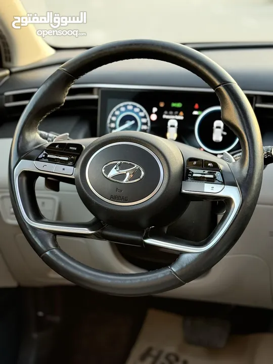 هونداي توسان ترخيص 2022 محرك 1600 هايبرد plug in/يقطع على الشحنه 65 كيلو متر  271 حصان