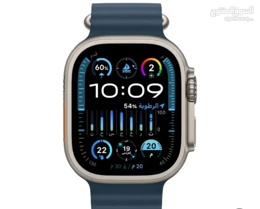 APPLE WATCH ULTRA 2 49mm ابل واتش ألترا 2 حجم 49  مسكره فلكرتونه كفاله ابل سنه 12 شهر