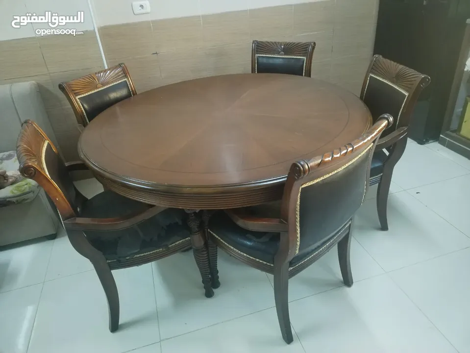 طاولة سفرة خشب زان