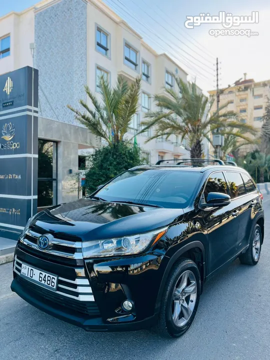 تويوتا هايلاندر هايبرد 2017   محرك 3500 cc  صنف ليمتد  6 مقاعد  اعلى صنف