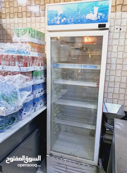 ثلاجة عرض تبريد ثلج انفيرتر توفير قوي ما بتصرف 5 ليرات بالشهر