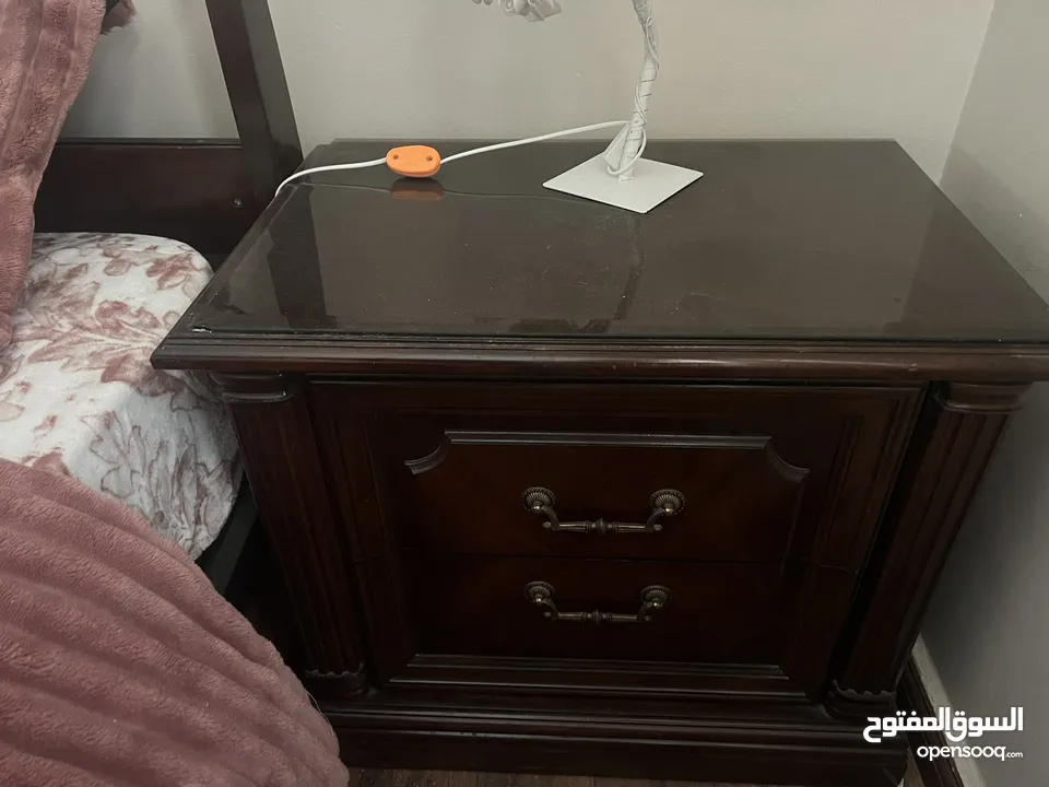 2 كومودينو خشب زان