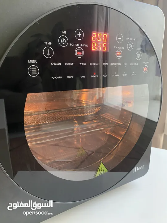 Air Fryer Oven,14.5L Large Toaster Oven with Touch Screen LED Digital, 16 Program