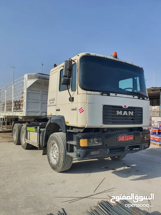 للبيع راس تريله مان مديل 2000 For sale, MAN trailer head, model 2000