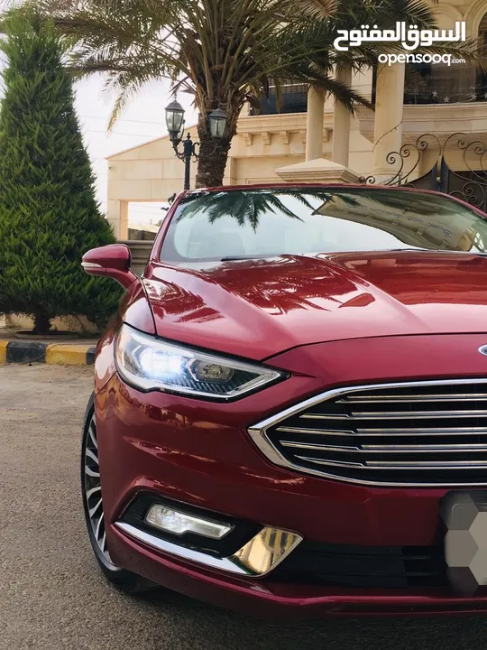 Red FORD fusion SE 2019 لايجار اسبوعي وشهري