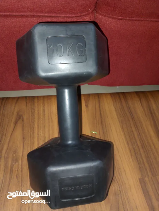 دنبل 10 كيلو وزن dumbbell 10 kg