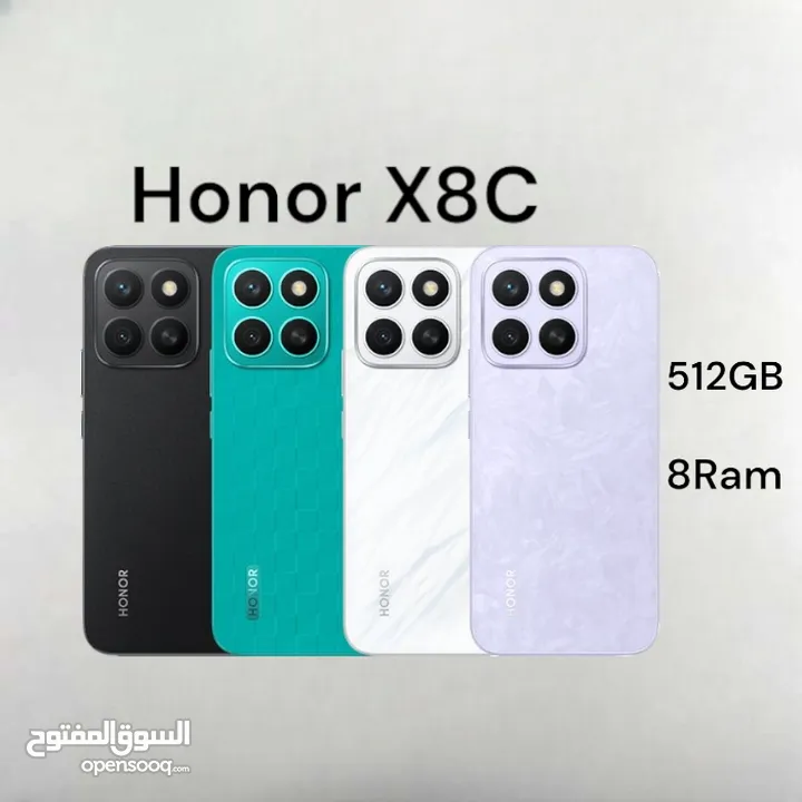Honor x8c هونر الجديد x 8 c 512G 8Ram x8 8c