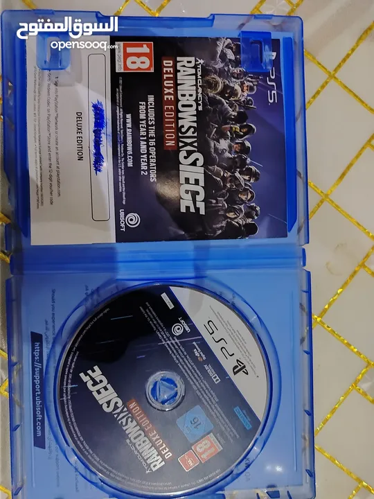 rainbow six siege deluxe edition  disc for the ps5 version. only for ps5 disc edition.