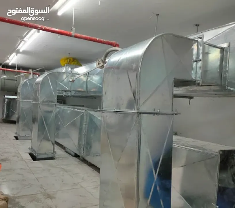 Stainless steel commercial kitchen equipment & exhaust Duct