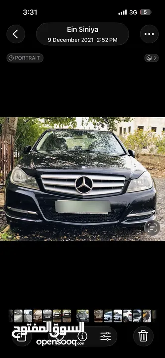 مرسيدس c200 2013 فل اضافت دهان شركه