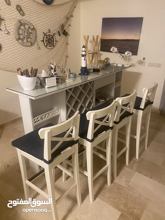 Counter with chair