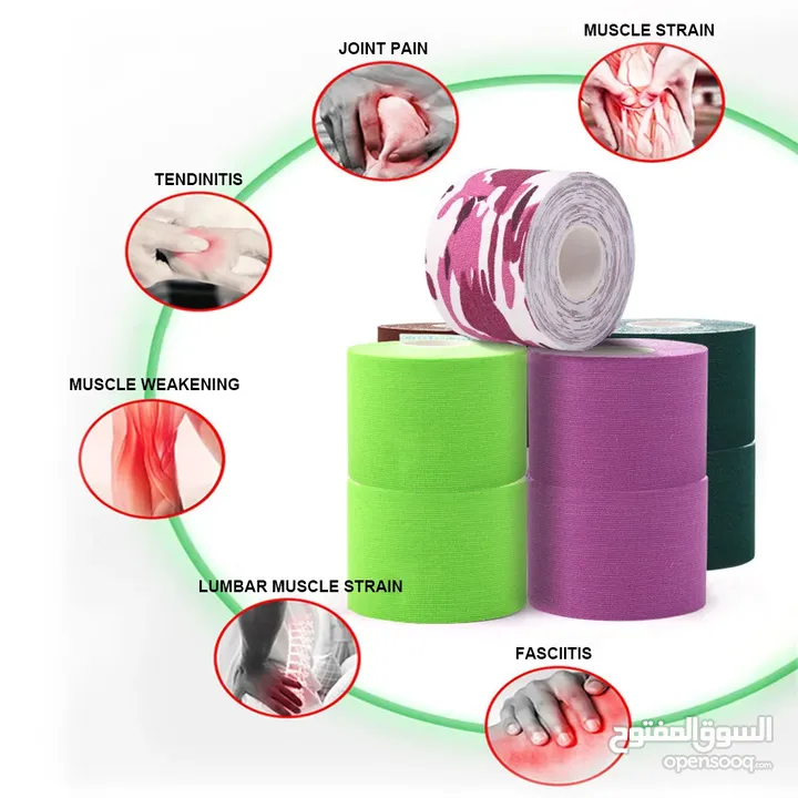 الشرائط اللاصقة*Kinesio Tape*الفوائد والعرض داخل الشرح