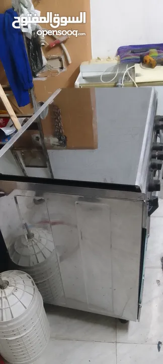 فرن فحص كامل ستانلس وكاله عالتجربه 100% 90 سم في 60 فحص كامل