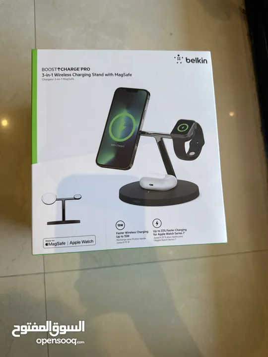 Belkin 3-in-1 Wireless charging stand with magsafe BOOST CHARGERPRO