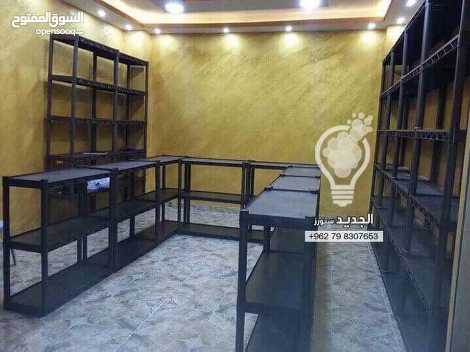 رفوف بلاستيك لتخزين المنتجات وعرضها لجميع المساحات المختلفة