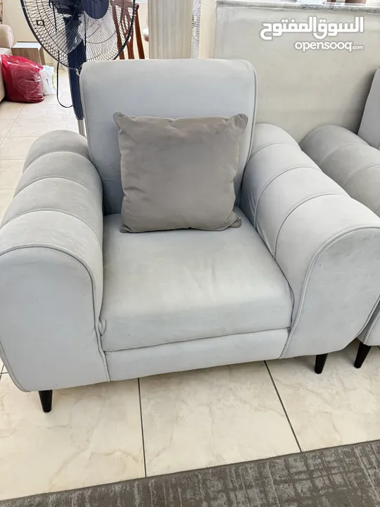 طقم كنب خشب زان  سبعة مقاعد ، إسفنج دانلوب