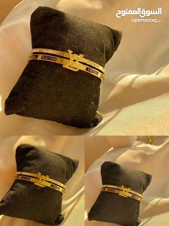 سوار ذهبي فاخر بتصميم أنيق ومميز