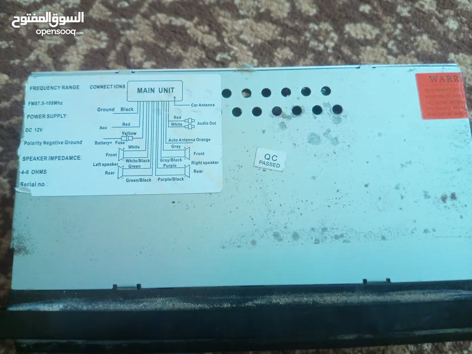 جهاز بلوتوث مسجل نظيف ممتاز ولا خدش ميه من ميه