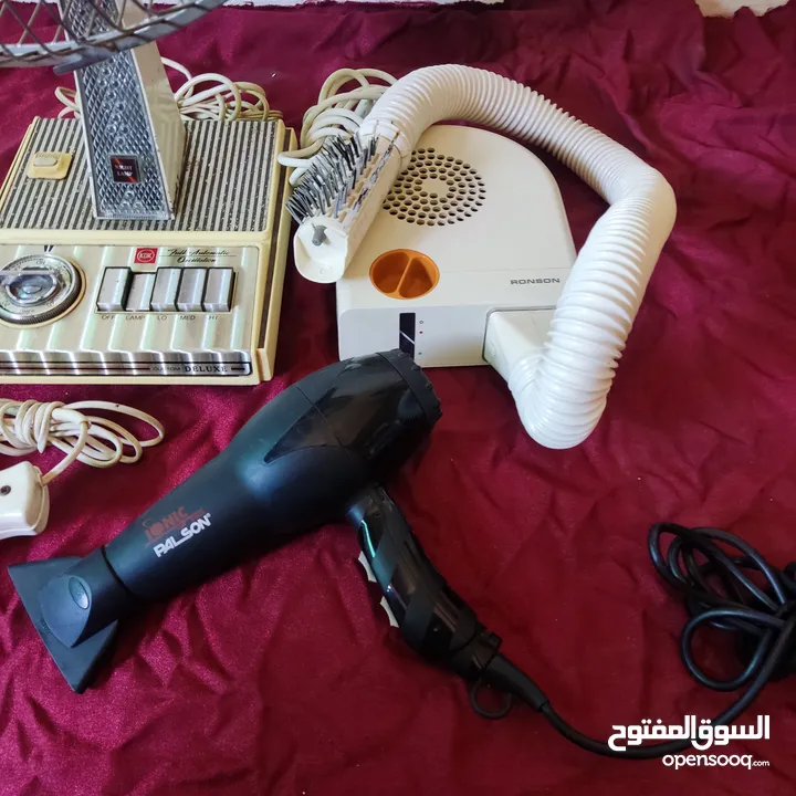 مروحه وسشوار عدد 3 كل قطعه الها سعر كله شغال علي الفحص الكامل سشوار صنع ايطاليا اصلي 100% بسعر حرق