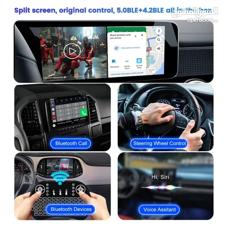 استفد من شاشة سيارتك إذا تدعم نظام carplay وحولها إلى نظام اندرويد متكامل عبر القطعة Carlinkit