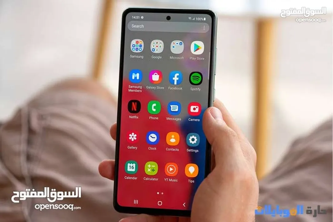 سامسونج A52s 5G اعلى نسخة شبه جديد استعمال بسيط لسا جديد