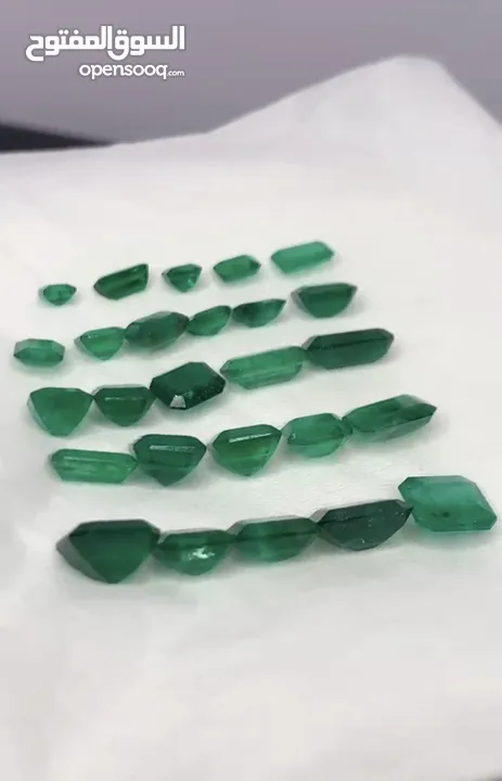 Emerald Gemstones Cut polished form Swat Mine Pakistan.