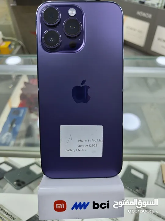 IPHONE 14 PRO MAX ( 128GB ) USED /// ايفون 14 برو ماكس ذاكرة 128 مستعمل وكالة