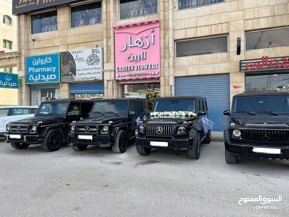 مرسيدس جي كلاس لون أسود 2024 نمرة اردنية  بأقل سعر في المملكة الاردنية الهاشمية  متوفر جميع الأنواع