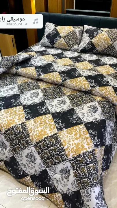 لحاف نفخ صيفي مجوز 6 قطع جودة عالية جدا مع كفالة  المقاسات : اللحاف 250×220 الملف 180×200×25 مع مغيط