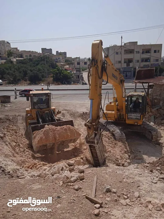 جك وجرافة وقلاب للايجار