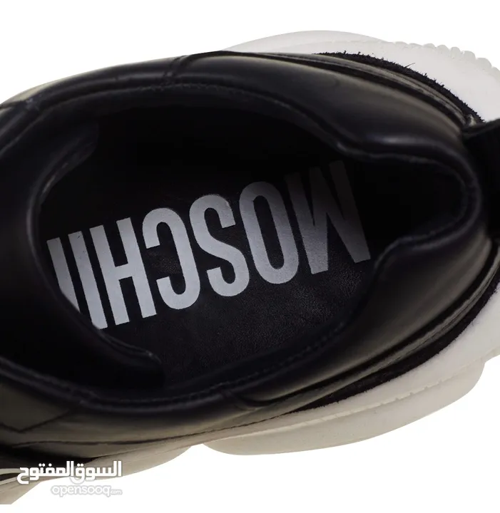 Moschino Teddy Shoes Sneakers with Elastic Band - Black (Used Once)