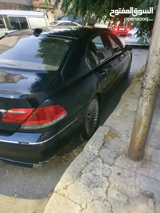 سيارة للبيع BMW 750 Li موديل 2007 أعلى مواصفات كاش فقط بسعر 6500 دينار قابل للتفاوض بعد المعاينة