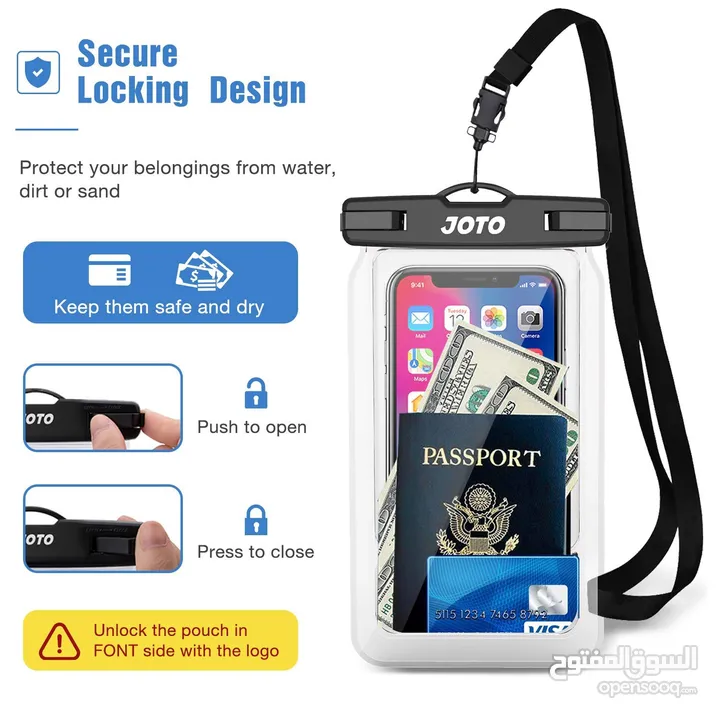كفر لجميع انواع الهواتف ضد الماء اصلي 100% Waterproof Phone Case