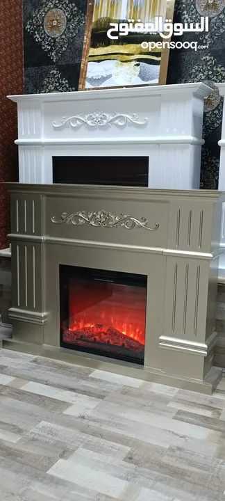 #Electric #Fireplace #Heater مدفأة ديكور الحطب