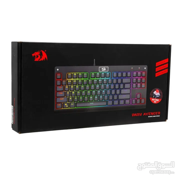 ‏REDRAGON K568 RGB DARK AVENGER Mechanical Gaming Keyboard 87 Keys blue switch