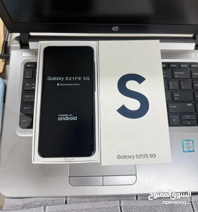 مستعمل اخو الجديد Samsung S21 FE 5g رام 16 جيجا 256 أغراضة والكرتونه الأصلية متوفر توصيل